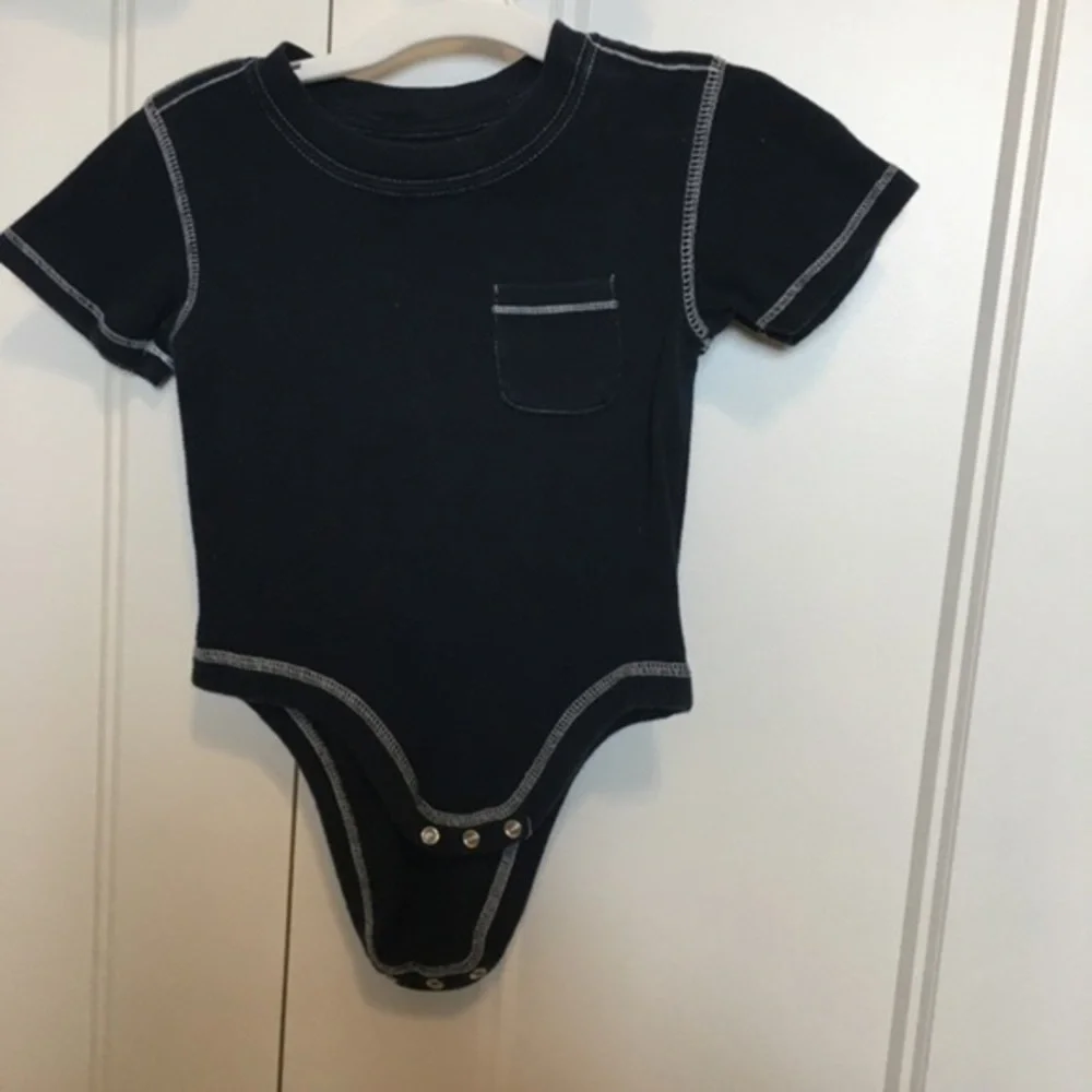 6-12 months Old Navy onesies both navy blue